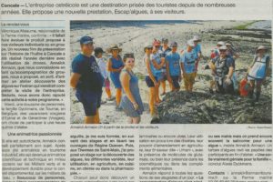 Article Ouest-France Cancale « A la découverte des algues avec la Ferme Marine » – 25/07/2019